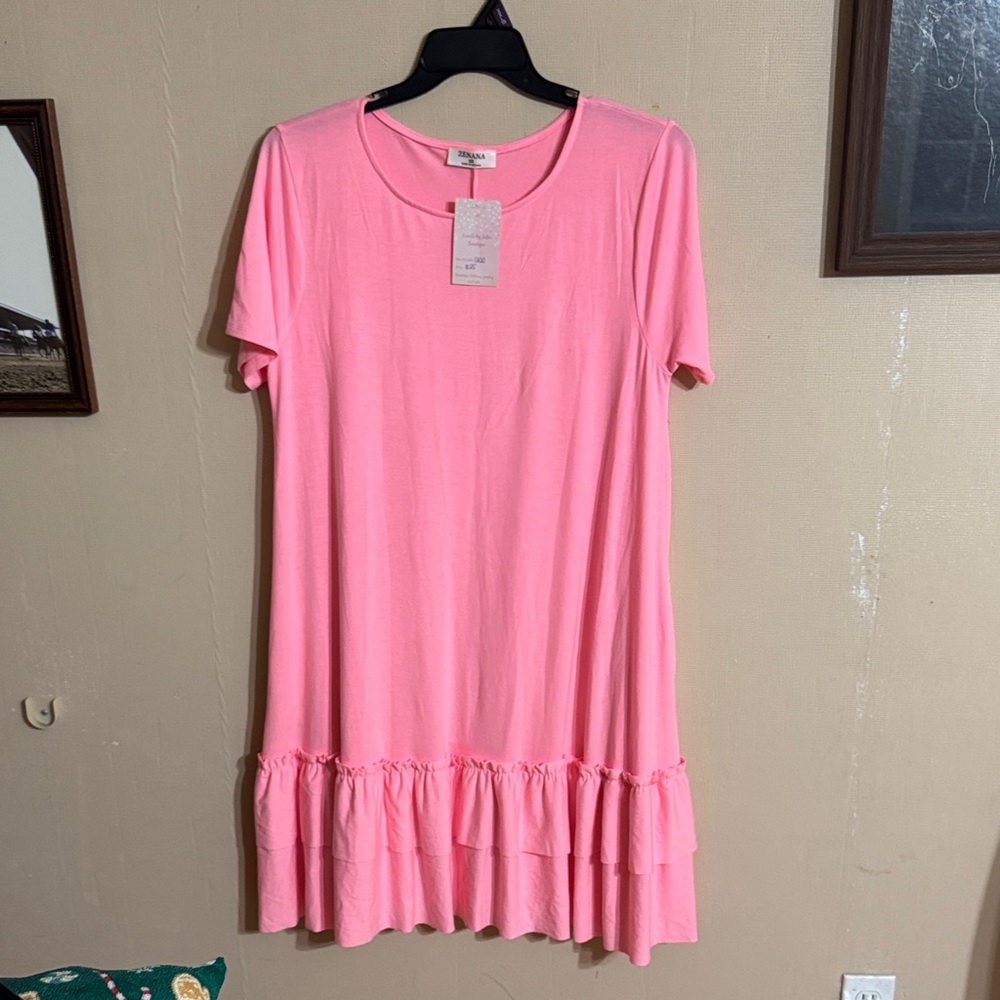 Zenana Outfitters Blush Pink Dress